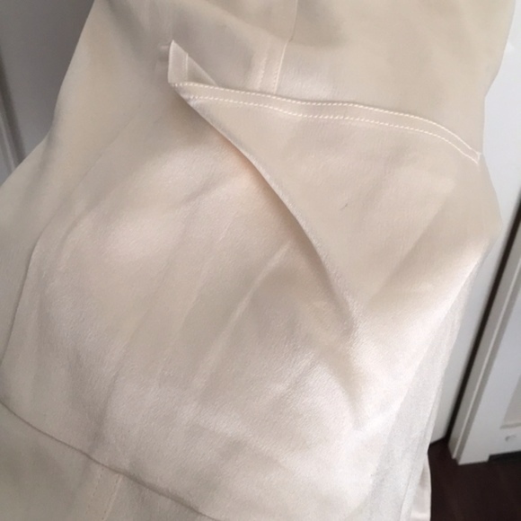 SILK Alexander Wang Asymmetrical Cream/Ivory Dress - Picture 4 of 7